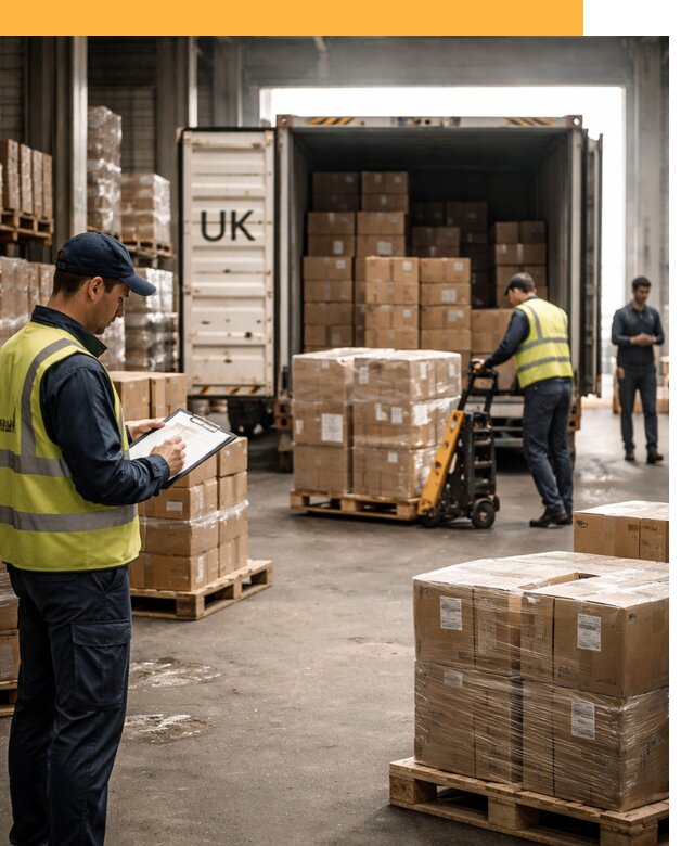 Доставка грузов из Великобритании с таможенным оформлением от 12664