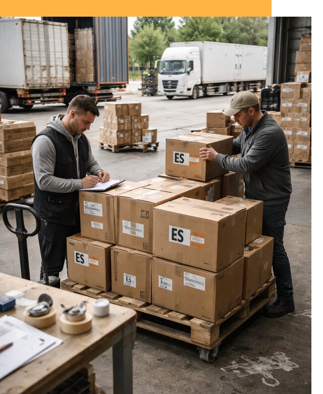 Доставка грузов в Испанию автотранспортом от 35459 руб