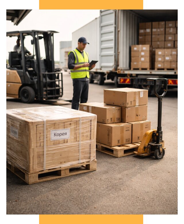 Доставка грузов в Корею из России от 35459 р. | СетСервис-Нгн